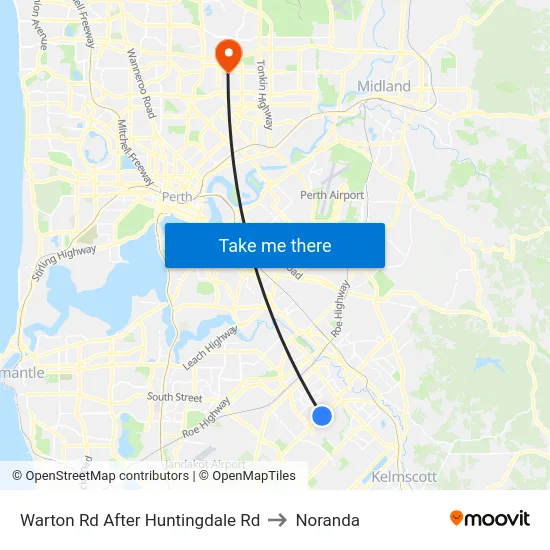 Warton Rd After Huntingdale Rd to Noranda map