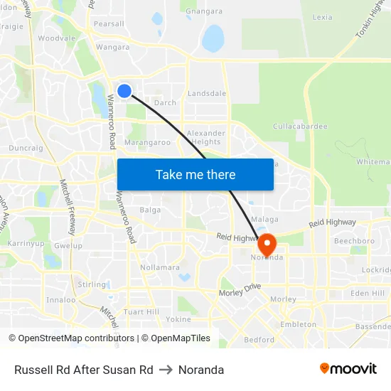 Russell Rd After Susan Rd to Noranda map