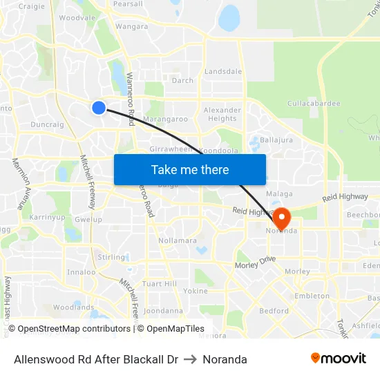 Allenswood Rd After Blackall Dr to Noranda map