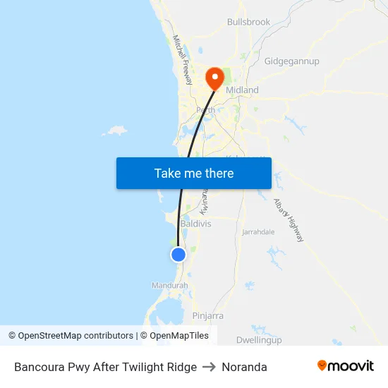 Bancoura Pwy After Twilight Ridge to Noranda map