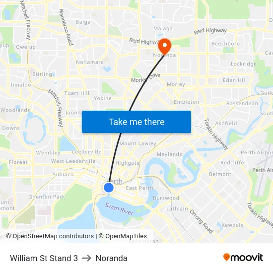 William St Stand 3 to Noranda map