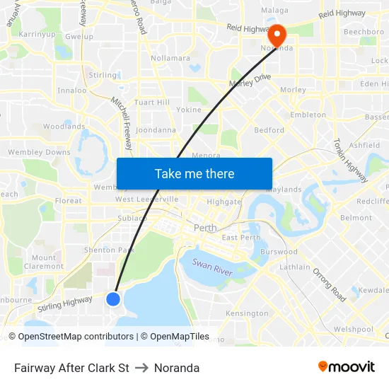 Fairway   After Clark St to Noranda map
