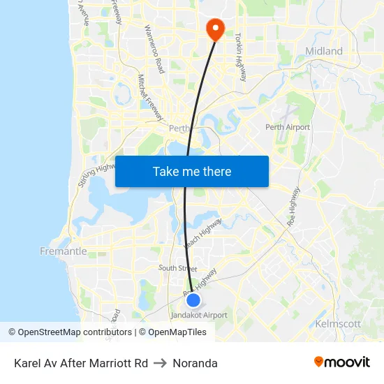 Karel Av After Marriott Rd to Noranda map