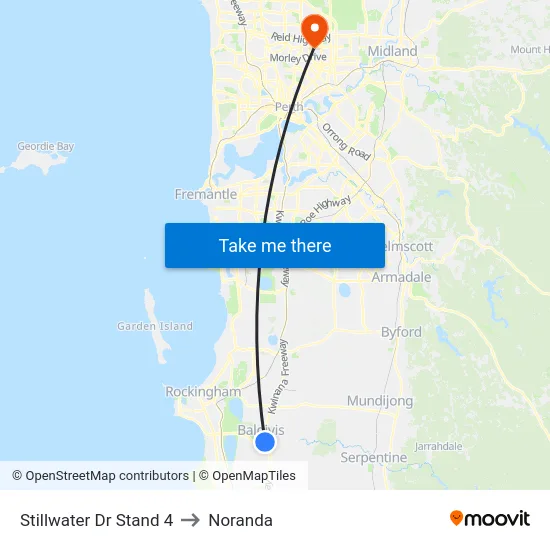 Stillwater Dr Stand 4 to Noranda map