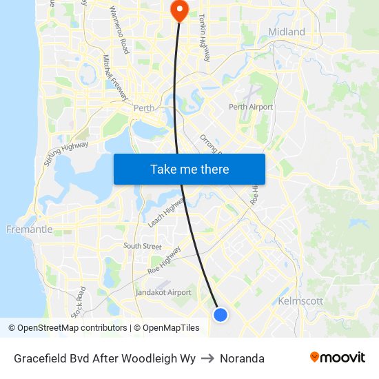 Gracefield Bvd After Woodleigh Wy to Noranda map