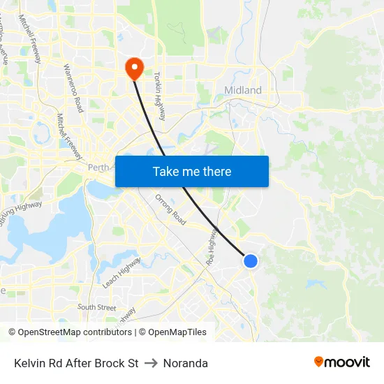 Kelvin Rd After Brock St to Noranda map