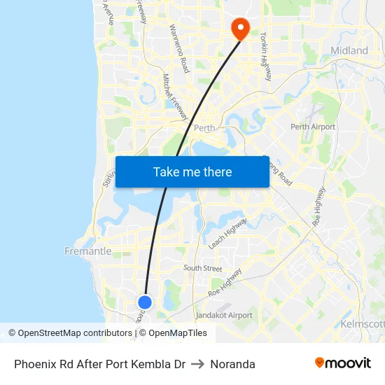 Phoenix Rd After Port Kembla Dr to Noranda map