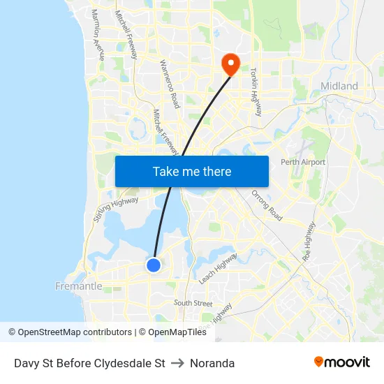 Davy St Before Clydesdale St to Noranda map