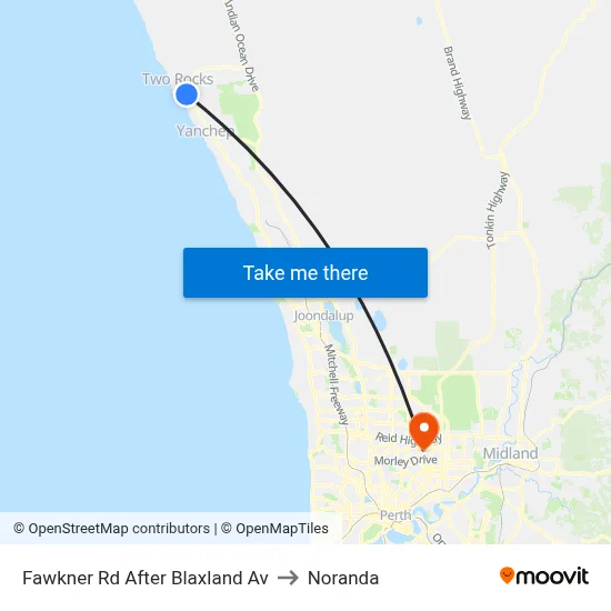 Fawkner Rd After Blaxland Av to Noranda map