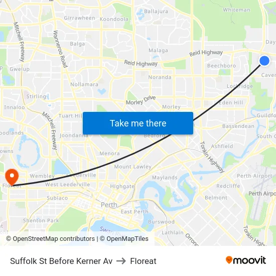 Suffolk St Before Kerner Av to Floreat map