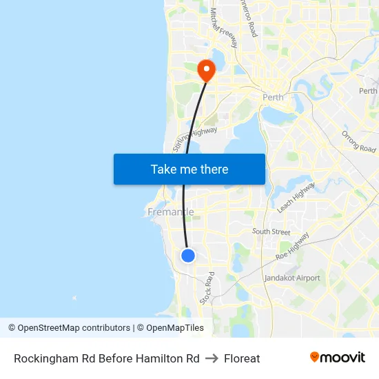 Rockingham Rd Before Hamilton Rd to Floreat map