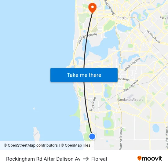 Rockingham Rd After Dalison Av to Floreat map