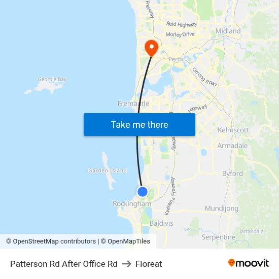 Patterson Rd After Office Rd to Floreat map