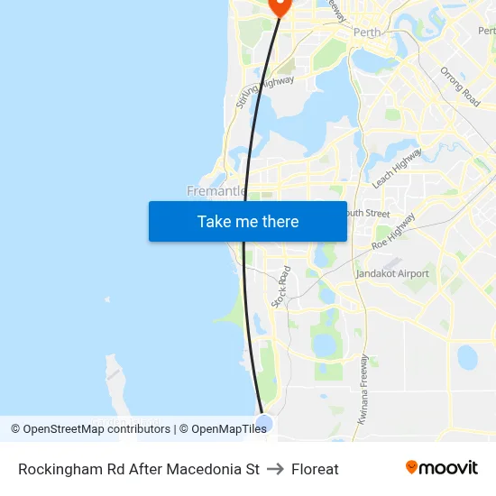 Rockingham Rd After Macedonia St to Floreat map
