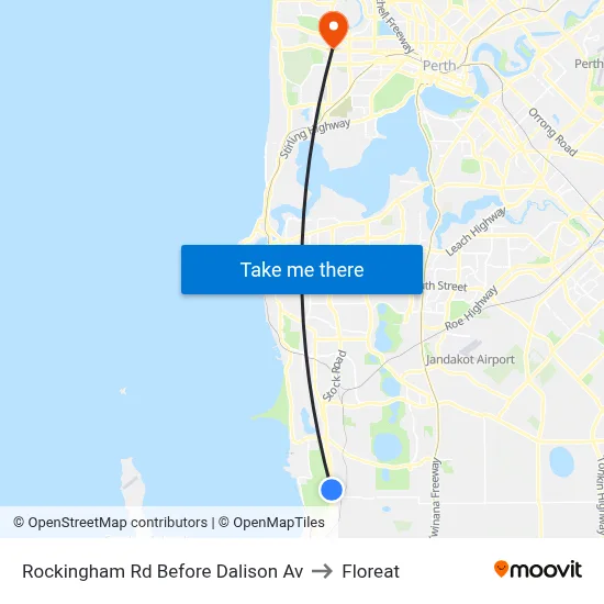 Rockingham Rd Before Dalison Av to Floreat map