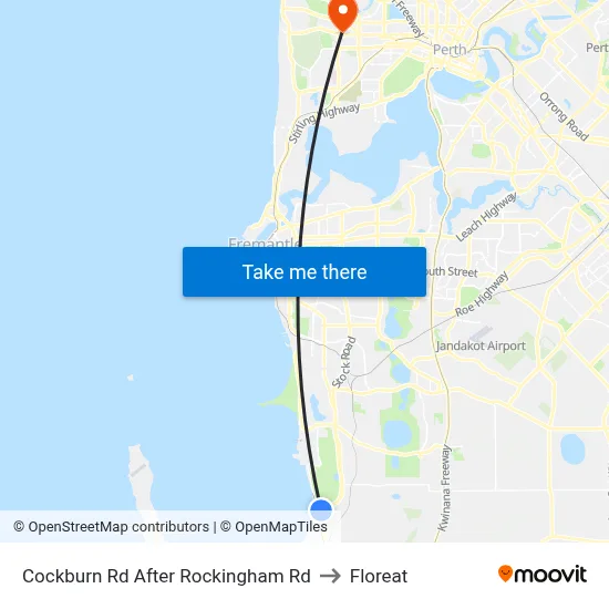 Cockburn Rd After Rockingham Rd to Floreat map