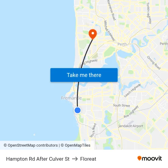 Hampton Rd After Culver St to Floreat map