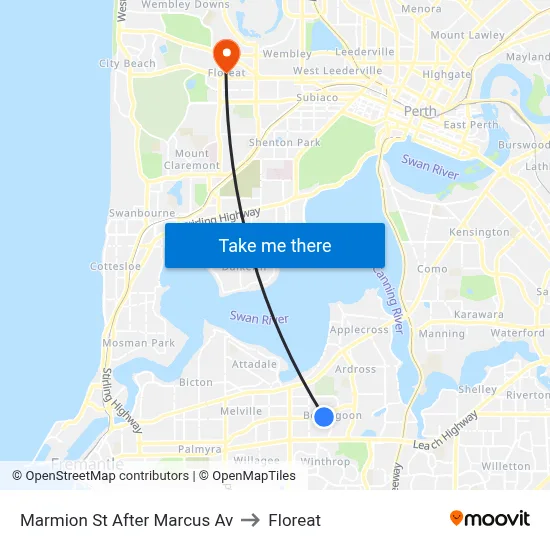 Marmion St After Marcus Av to Floreat map