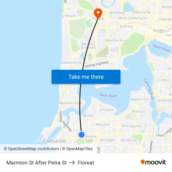 Marmion St After Petra St to Floreat map