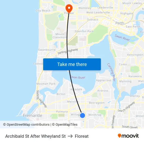 Archibald St After Wheyland St to Floreat map