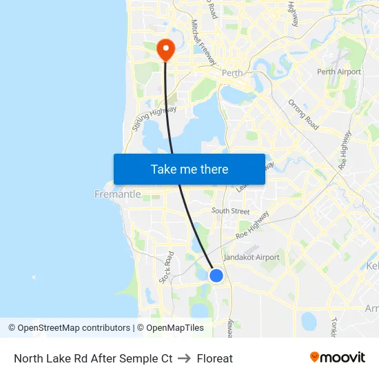 North Lake Rd After Semple Ct to Floreat map