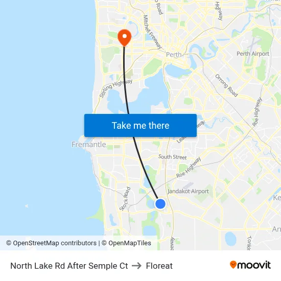 North Lake Rd After Semple Ct to Floreat map