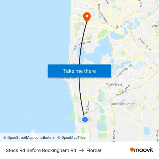Stock Rd Before Rockingham Rd to Floreat map