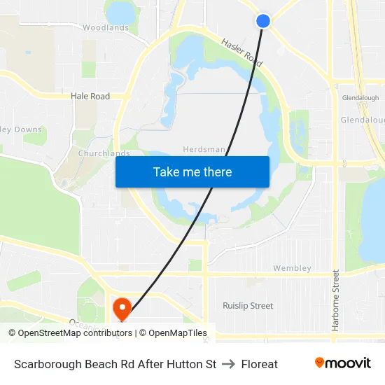 Scarborough Beach Rd After Hutton St to Floreat map