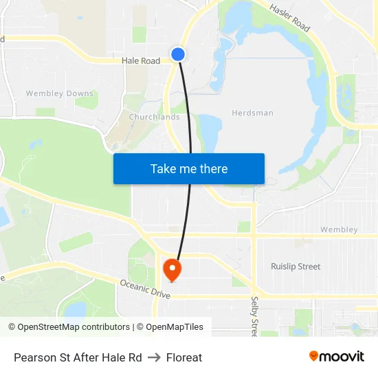Pearson St After Hale Rd to Floreat map