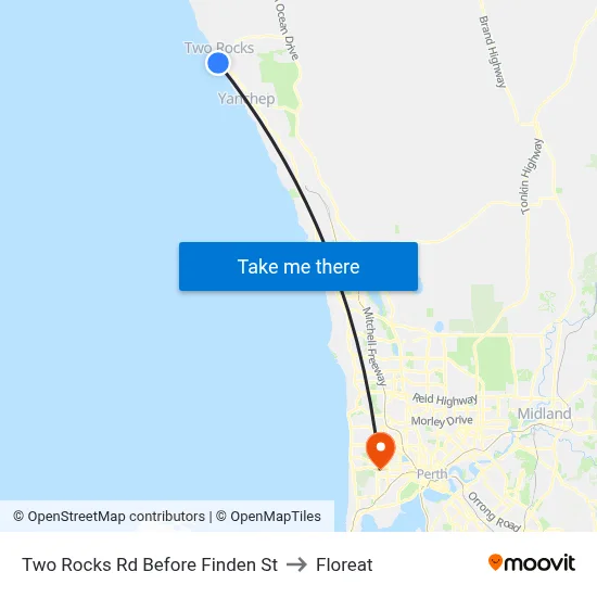 Two Rocks Rd Before Finden St to Floreat map