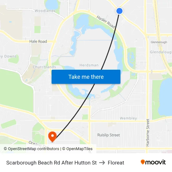 Scarborough Beach Rd After Hutton St to Floreat map