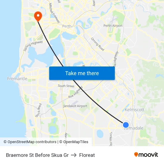 Braemore St Before Skua Gr to Floreat map