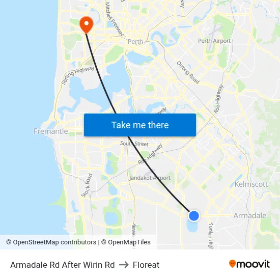 Armadale Rd After Wirin Rd to Floreat map