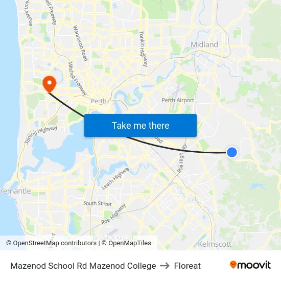 Mazenod School Rd Mazenod College to Floreat map