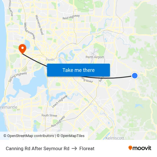 Canning Rd After Seymour Rd to Floreat map