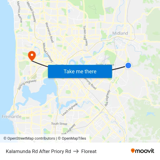 Kalamunda Rd After Priory Rd to Floreat map
