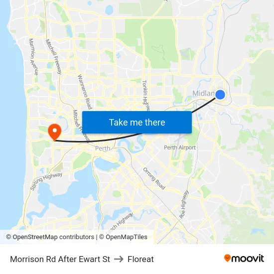 Morrison Rd After Ewart St to Floreat map