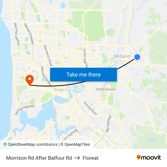 Morrison Rd After Balfour Rd to Floreat map