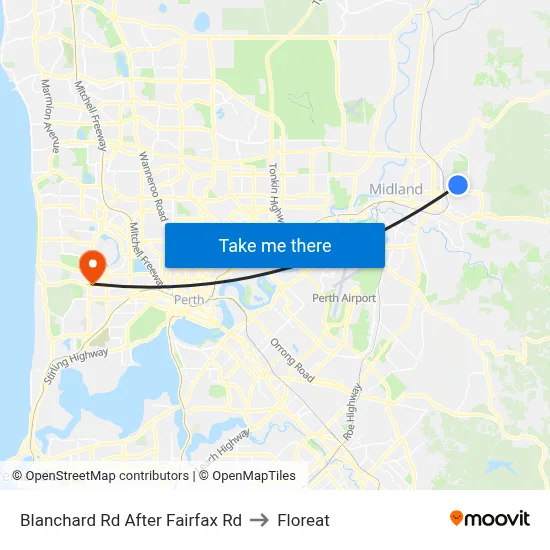 Blanchard Rd After Fairfax Rd to Floreat map