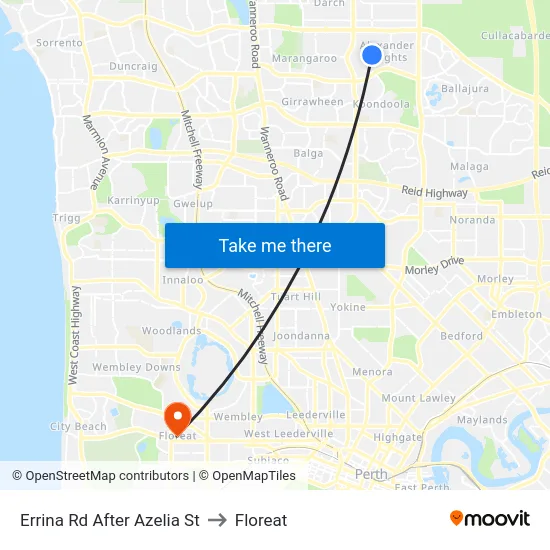 Errina Rd After Azelia St to Floreat map