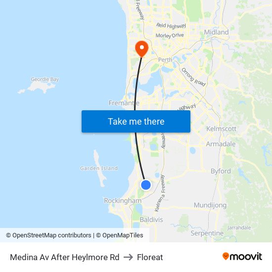 Medina Av After Heylmore Rd to Floreat map