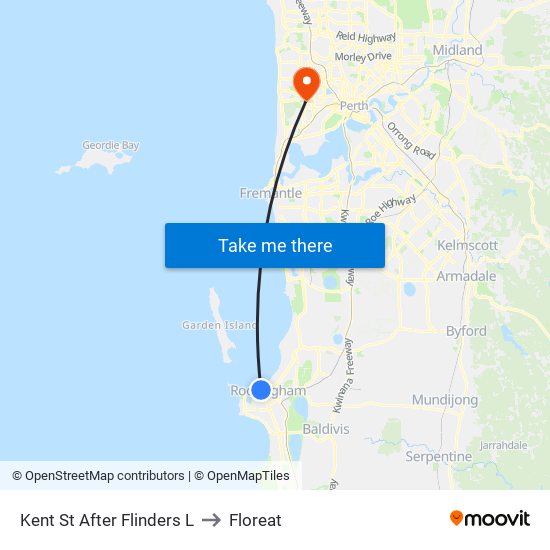Kent St After Flinders L to Floreat map