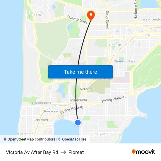 Victoria Av After Bay Rd to Floreat map