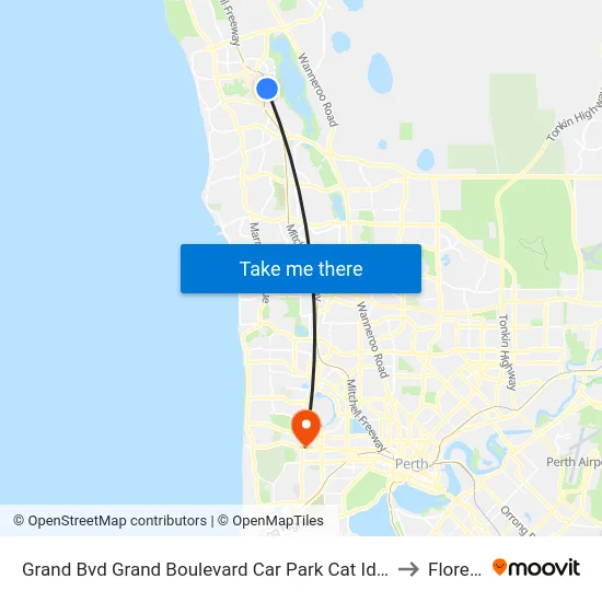 Grand Bvd Grand Boulevard Car Park Cat Id 27 to Floreat map