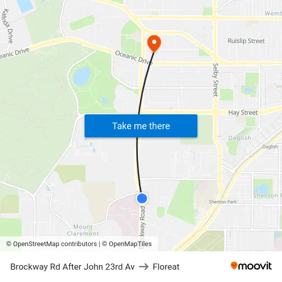 Brockway Rd After John 23rd Av to Floreat map