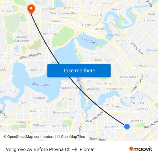 Vellgrove Av Before Plevna Ct to Floreat map