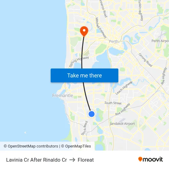 Lavinia Cr After Rinaldo Cr to Floreat map