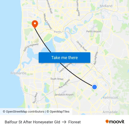 Balfour St After Honeyeater Gld to Floreat map