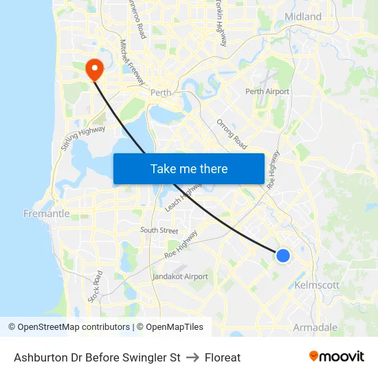Ashburton Dr Before Swingler St to Floreat map