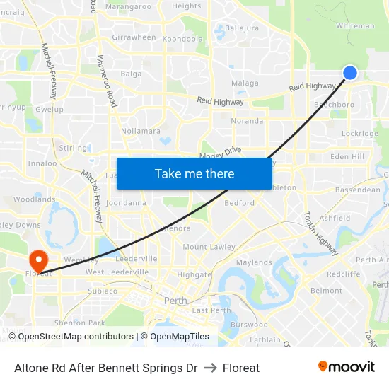 Altone Rd After Bennett Springs Dr to Floreat map